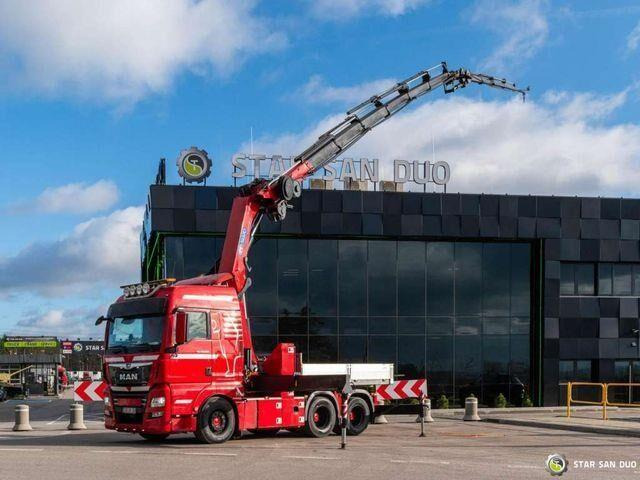 MAN TGX 28.500 6x2 HMF 5020K-RC Fly Jib Crane - Camião de caixa aberta/ Plataforma, Caminhão grua: foto 2 MAN TGX 28.500 6x2 HMF 5020K-RC Fly Jib Crane - Camião de caixa aberta/ Plataforma, Caminhão grua: foto 2