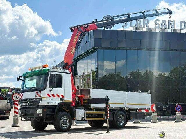 Mercedes-Benz ACTROS 2044A 4x4 Palfinger PK 20002 hds Crane - Camião de caixa aberta/ Plataforma, Caminhão grua: foto 1 Mercedes-Benz ACTROS 2044A 4x4 Palfinger PK 20002 hds Crane - Camião de caixa aberta/ Plataforma, Caminhão grua: foto 1