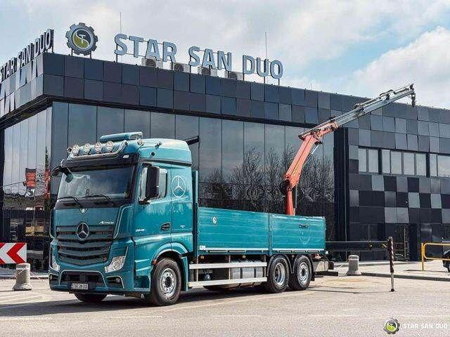 Mercedes-Benz ACTROS 2545 6x2 Palfinger PK 16001 HDS Crane - Camião de caixa aberta/ Plataforma, Caminhão grua: foto 1 Mercedes-Benz ACTROS 2545 6x2 Palfinger PK 16001 HDS Crane - Camião de caixa aberta/ Plataforma, Caminhão grua: foto 1