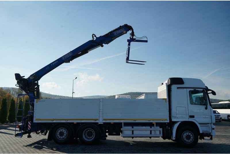 Mercedes-Benz ACTROS 2548 / 6x2 / BURTOWA - 6,5 M / OŚ PODNOSZONA / HDS FASSI - Camião de caixa aberta/ Plataforma, Caminhão grua: foto 5 Mercedes-Benz ACTROS 2548 / 6x2 / BURTOWA - 6,5 M / OŚ PODNOSZONA / HDS FASSI - Camião de caixa aberta/ Plataforma, Caminhão grua: foto 5
