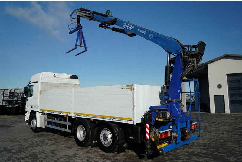 Mercedes-Benz ACTROS 2548 / 6x2 / BURTOWA - 6,5 M / OŚ PODNOSZONA / HDS FASSI - Camião de caixa aberta/ Plataforma, Caminhão grua: foto 3 Mercedes-Benz ACTROS 2548 / 6x2 / BURTOWA - 6,5 M / OŚ PODNOSZONA / HDS FASSI - Camião de caixa aberta/ Plataforma, Caminhão grua: foto 3