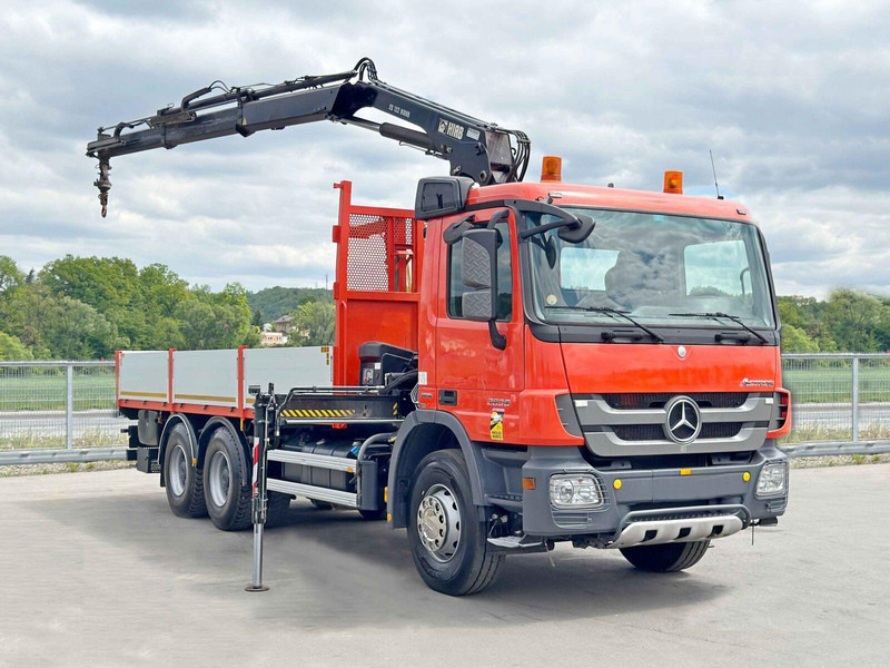 Mercedes-Benz ACTROS 2636 *HIAB 122 BS-2 HIDUO + FUNK/6x4 * TOP - Camião de caixa aberta/ Plataforma, Caminhão grua: foto 2 Mercedes-Benz ACTROS 2636 *HIAB 122 BS-2 HIDUO + FUNK/6x4 * TOP - Camião de caixa aberta/ Plataforma, Caminhão grua: foto 2