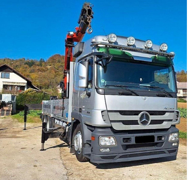 Mercedes-Benz ACTROS 2641 6x2 Crane PALFINGER PK 36002 - Camião de caixa aberta/ Plataforma, Caminhão grua: foto 2 Mercedes-Benz ACTROS 2641 6x2 Crane PALFINGER PK 36002 - Camião de caixa aberta/ Plataforma, Caminhão grua: foto 2