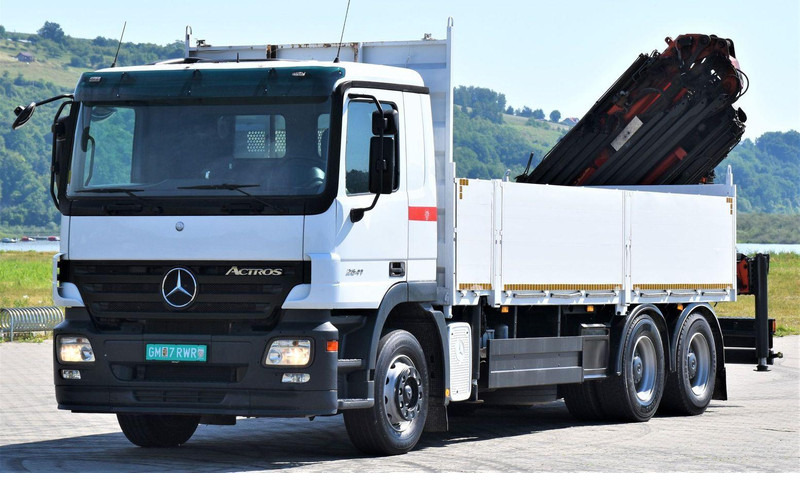 Mercedes-Benz ACTROS 2641 - Camião de caixa aberta/ Plataforma, Caminhão grua: foto 4 Mercedes-Benz ACTROS 2641 - Camião de caixa aberta/ Plataforma, Caminhão grua: foto 4