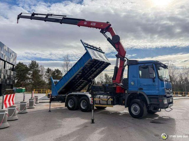 Mercedes-Benz ACTROS 3341 6x6 HMF 4220 K4 CRANE KIPPER - Caminhão basculante, Caminhão grua: foto 1 Mercedes-Benz ACTROS 3341 6x6 HMF 4220 K4 CRANE KIPPER - Caminhão basculante, Caminhão grua: foto 1