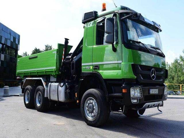 Mercedes-Benz ACTROS 3346 6x6 HIAB 244EP-4 Crane Kipper - Caminhão basculante, Caminhão grua: foto 4 Mercedes-Benz ACTROS 3346 6x6 HIAB 244EP-4 Crane Kipper - Caminhão basculante, Caminhão grua: foto 4