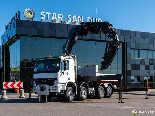 Mercedes-Benz ACTROS 4144 8x4 PALFINGER PK 85002 - Camião de caixa aberta/ Plataforma, Caminhão grua: foto 2 Mercedes-Benz ACTROS 4144 8x4 PALFINGER PK 85002 - Camião de caixa aberta/ Plataforma, Caminhão grua: foto 2
