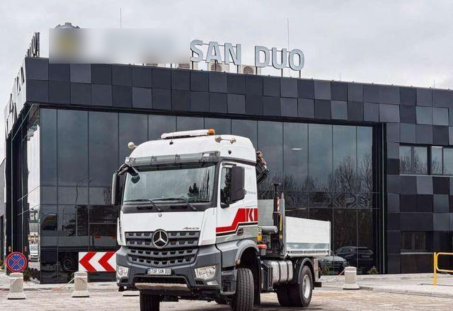 Mercedes-Benz AROCS 1851 PALFINGER PK 20002 Crane Kran - Camião de caixa aberta/ Plataforma, Caminhão grua: foto 2 Mercedes-Benz AROCS 1851 PALFINGER PK 20002 Crane Kran - Camião de caixa aberta/ Plataforma, Caminhão grua: foto 2