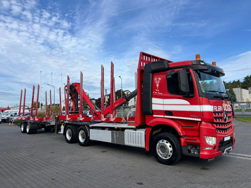 Mercedes-Benz AROCS 2645 EURO 6 6x4 TIMBER CARRIER HOLZTRANSPORT PALFINGER EPS - Caminhão florestal, Caminhão grua: foto 5 Mercedes-Benz AROCS 2645 EURO 6 6x4 TIMBER CARRIER HOLZTRANSPORT PALFINGER EPS - Caminhão florestal, Caminhão grua: foto 5