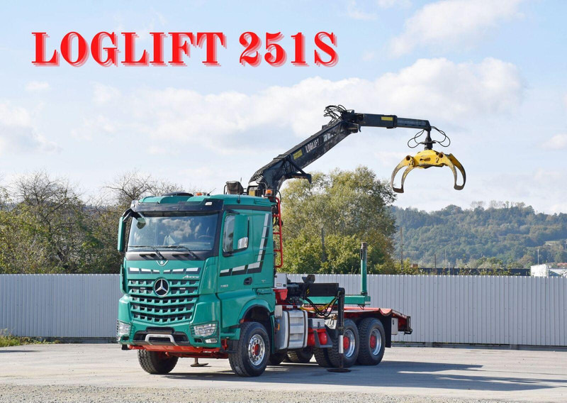 Mercedes-Benz AROCS 3363 *HOLZTRANSPORTER * LOGLIFT 251S /6x4 - Caminhão florestal, Caminhão grua: foto 1 Mercedes-Benz AROCS 3363 *HOLZTRANSPORTER * LOGLIFT 251S /6x4 - Caminhão florestal, Caminhão grua: foto 1