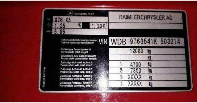 Carro de bombeiro Mercedes-Benz ATEGO 1225 Firebrigade Feuerwehr: foto 15