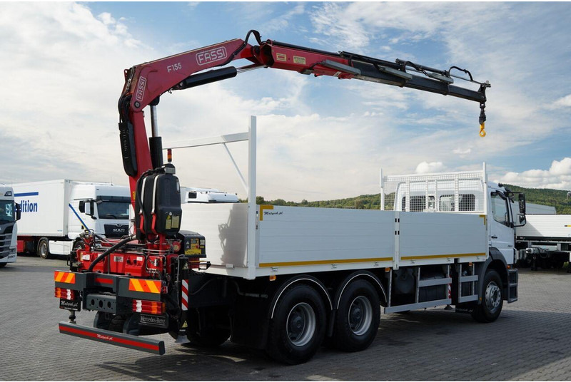 Mercedes-Benz / AXOR 2633 / 6X4 / SKRZYNIOWY - 6,55 M / MOCNA PODŁOGA / HDS FA - Camião de caixa aberta/ Plataforma, Caminhão grua: foto 5 Mercedes-Benz / AXOR 2633 / 6X4 / SKRZYNIOWY - 6,55 M / MOCNA PODŁOGA / HDS FA - Camião de caixa aberta/ Plataforma, Caminhão grua: foto 5