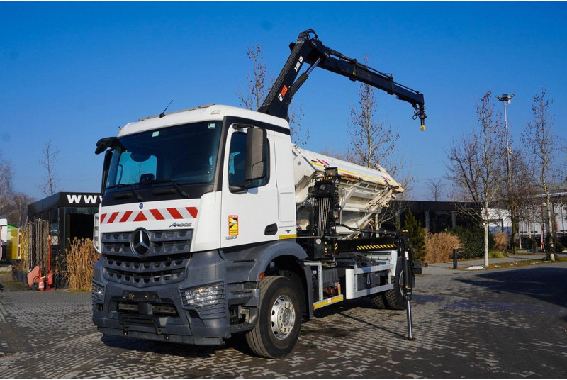 Mercedes-Benz Arocs 1833 3-Way Tipper Crane HIAB X-DUO 128 B - Caminhão basculante, Caminhão grua: foto 3 Mercedes-Benz Arocs 1833 3-Way Tipper Crane HIAB X-DUO 128 B - Caminhão basculante, Caminhão grua: foto 3