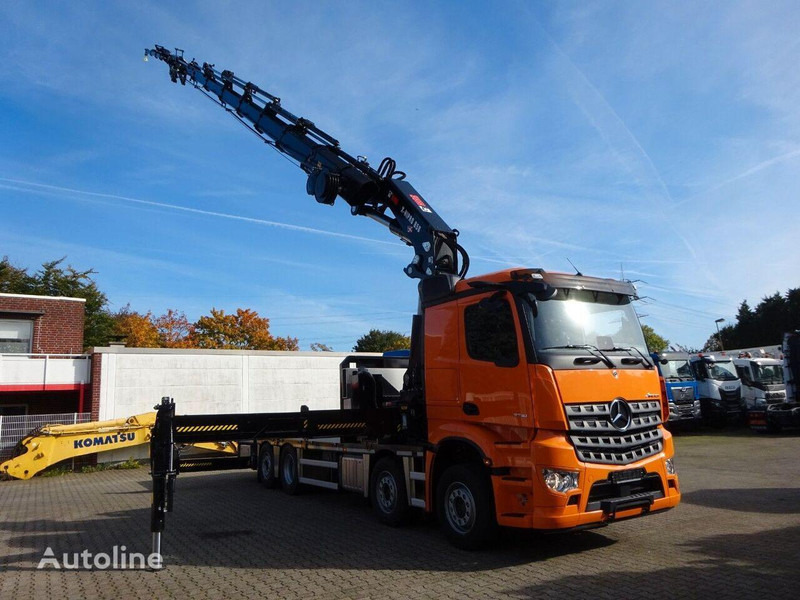 Mercedes-Benz Arocs 3751 - Flatbed+crane - Camião de caixa aberta/ Plataforma, Caminhão grua: foto 3 Mercedes-Benz Arocs 3751 - Flatbed+crane - Camião de caixa aberta/ Plataforma, Caminhão grua: foto 3