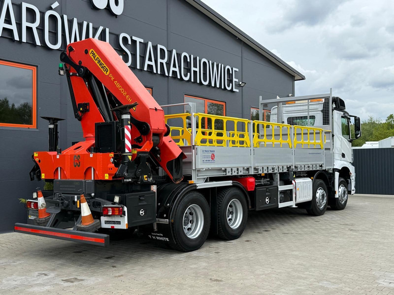 Mercedes-Benz Arocs Actros 3236 // E6 // 8x4 // Palfinger PK4800 - Camião de caixa aberta/ Plataforma, Caminhão grua: foto 4 Mercedes-Benz Arocs Actros 3236 // E6 // 8x4 // Palfinger PK4800 - Camião de caixa aberta/ Plataforma, Caminhão grua: foto 4