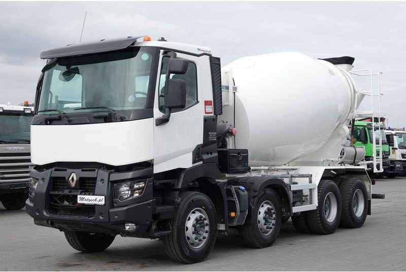 Renault C 380 / 8X4 / BETONOMIESZARKA / GRUSZKA / LIEBHERR 9 M3 / EURO 6 - Caminhão betoneira: foto 1 Renault C 380 / 8X4 / BETONOMIESZARKA / GRUSZKA / LIEBHERR 9 M3 / EURO 6 - Caminhão betoneira: foto 1