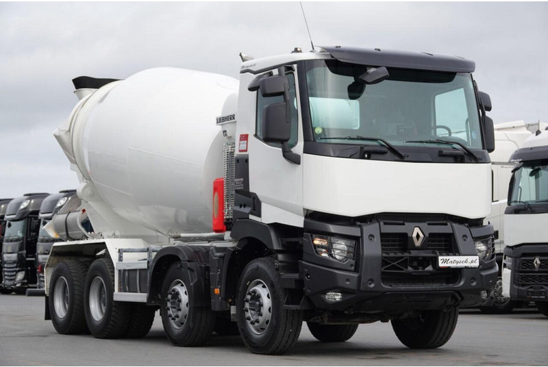 Renault C 380 / 8X4 / BETONOMIESZARKA / GRUSZKA / LIEBHERR 9 M3 / EURO 6 - Caminhão betoneira: foto 5 Renault C 380 / 8X4 / BETONOMIESZARKA / GRUSZKA / LIEBHERR 9 M3 / EURO 6 - Caminhão betoneira: foto 5