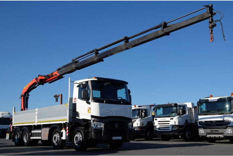 Renault C 430 / 8x4 / SKRZYNIOWY 7 M + HDS PALFINGER 33002 -wysów: 14,5 - Camião de caixa aberta/ Plataforma, Caminhão grua: foto 5 Renault C 430 / 8x4 / SKRZYNIOWY 7 M + HDS PALFINGER 33002 -wysów: 14,5 - Camião de caixa aberta/ Plataforma, Caminhão grua: foto 5