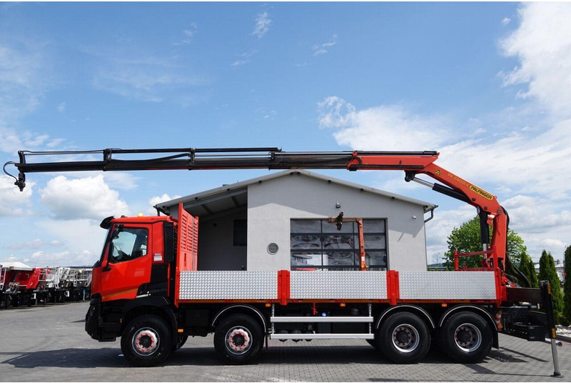 Renault C 430 / 8x4 / SKRZYNIOWY 7 M + HDS PALFINGER PK 24001-K C / WYSÓ - Camião de caixa aberta/ Plataforma, Caminhão grua: foto 4 Renault C 430 / 8x4 / SKRZYNIOWY 7 M + HDS PALFINGER PK 24001-K C / WYSÓ - Camião de caixa aberta/ Plataforma, Caminhão grua: foto 4