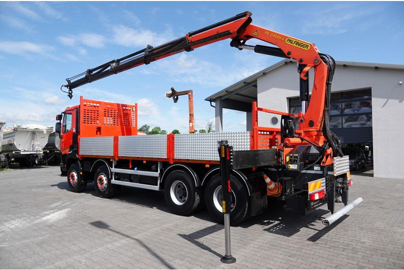 Renault C 430 / 8x4 / SKRZYNIOWY 7 M + HDS PALFINGER PK 24001-K C / WYSÓ - Camião de caixa aberta/ Plataforma, Caminhão grua: foto 5 Renault C 430 / 8x4 / SKRZYNIOWY 7 M + HDS PALFINGER PK 24001-K C / WYSÓ - Camião de caixa aberta/ Plataforma, Caminhão grua: foto 5