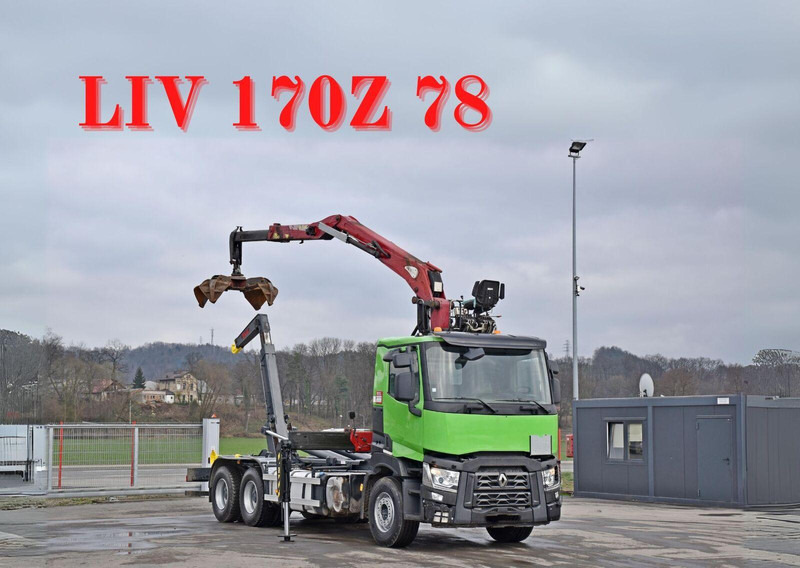 Renault C430* ABROLLKIPPER *LIV 170Z 78 * 6x4 - Caminhão polibenne, Caminhão grua: foto 1 Renault C430* ABROLLKIPPER *LIV 170Z 78 * 6x4 - Caminhão polibenne, Caminhão grua: foto 1