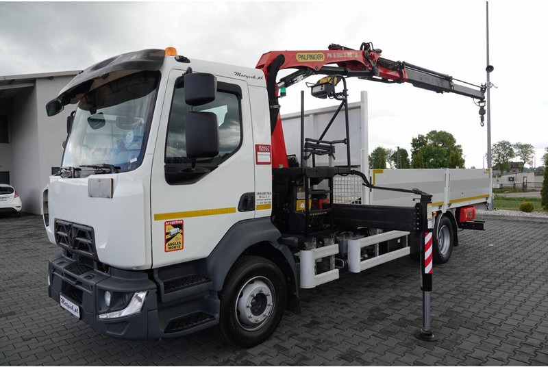 Renault D 210/ 4X2 / SKRZYNIOWY 5 M + HDS PALFINGER PK 8.501 SLD A / UD - Camião de caixa aberta/ Plataforma, Caminhão grua: foto 3 Renault D 210/ 4X2 / SKRZYNIOWY 5 M + HDS PALFINGER PK 8.501 SLD A / UD - Camião de caixa aberta/ Plataforma, Caminhão grua: foto 3