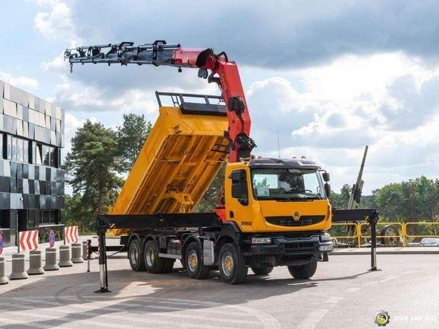 Renault KERAX 450 8x4 PALFINGER PK 60002 Crane Tipper - Caminhão basculante, Caminhão grua: foto 4 Renault KERAX 450 8x4 PALFINGER PK 60002 Crane Tipper - Caminhão basculante, Caminhão grua: foto 4