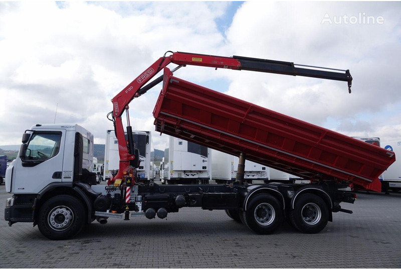 Renault LANDER 3 way tipper + crane FASSI 130 6x4 - Caminhão basculante, Caminhão grua: foto 3 Renault LANDER 3 way tipper + crane FASSI 130 6x4 - Caminhão basculante, Caminhão grua: foto 3