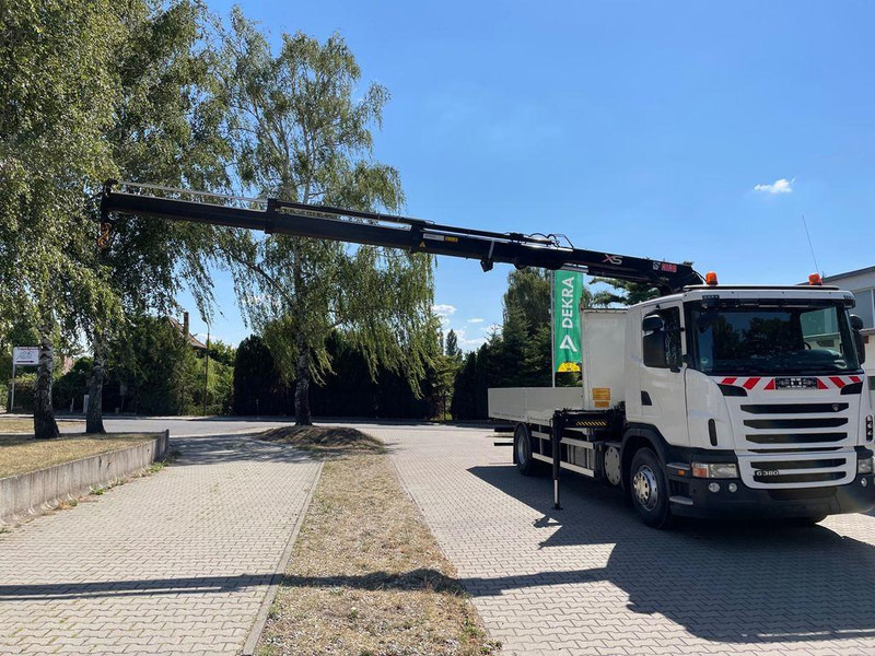 Scania G 380 Pritsche Kran Hiab 122B - Camião de caixa aberta/ Plataforma, Caminhão grua: foto 4 Scania G 380 Pritsche Kran Hiab 122B - Camião de caixa aberta/ Plataforma, Caminhão grua: foto 4
