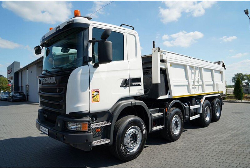 Scania G 410 / 8X4 / ZABUDOWA SAMOWYŁADOWCZA DO ASFALTU / 2X HYDROKLAPA - Acabadora: foto 2 Scania G 410 / 8X4 / ZABUDOWA SAMOWYŁADOWCZA DO ASFALTU / 2X HYDROKLAPA - Acabadora: foto 2