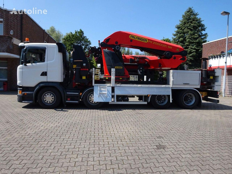 Scania G410 - Flatbed+crane - Camião de caixa aberta/ Plataforma, Caminhão grua: foto 2 Scania G410 - Flatbed+crane - Camião de caixa aberta/ Plataforma, Caminhão grua: foto 2