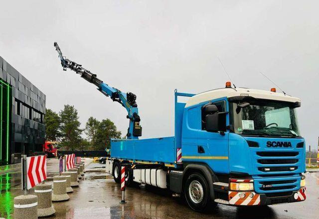 Scania G450 6x4 PALFINGER PK 42002 SH Fly Jib Crane - Camião de caixa aberta/ Plataforma, Caminhão grua: foto 3 Scania G450 6x4 PALFINGER PK 42002 SH Fly Jib Crane - Camião de caixa aberta/ Plataforma, Caminhão grua: foto 3