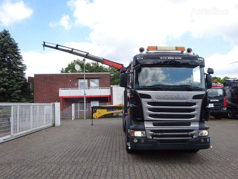 Camião de caixa aberta/ Plataforma, Caminhão grua Scania R620 Flatbed + crane PK 22002 EH 6x2: foto 7