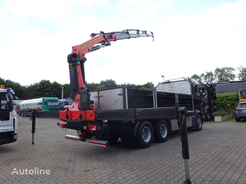 Camião de caixa aberta/ Plataforma, Caminhão grua Scania R620 Flatbed + crane PK 22002 EH 6x2: foto 8