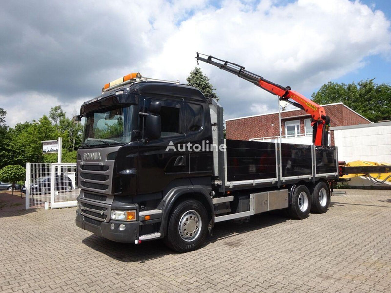 Scania R620 V8 6x2 Flatbed + Palfinger Crane PK 22002 EH - Camião de caixa aberta/ Plataforma, Caminhão grua: foto 3 Scania R620 V8 6x2 Flatbed + Palfinger Crane PK 22002 EH - Camião de caixa aberta/ Plataforma, Caminhão grua: foto 3