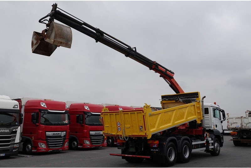 Scania TGS 33.360 / 6x4 / WYWROTKA + HDS PALFINGER PK 15 500 wysów 10m - Caminhão basculante, Caminhão grua: foto 4 Scania TGS 33.360 / 6x4 / WYWROTKA + HDS PALFINGER PK 15 500 wysów 10m - Caminhão basculante, Caminhão grua: foto 4