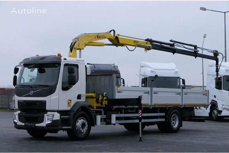 Volvo FE 280 - Camião de caixa aberta/ Plataforma, Caminhão grua: foto 2 Volvo FE 280 - Camião de caixa aberta/ Plataforma, Caminhão grua: foto 2