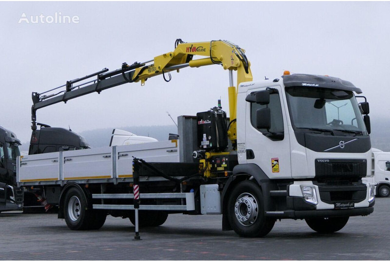 Volvo FE 280 - Camião de caixa aberta/ Plataforma, Caminhão grua: foto 1 Volvo FE 280 - Camião de caixa aberta/ Plataforma, Caminhão grua: foto 1