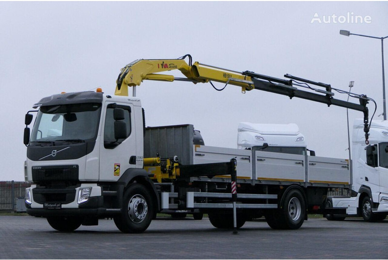 Volvo FE 280 - Camião de caixa aberta/ Plataforma, Caminhão grua: foto 4 Volvo FE 280 - Camião de caixa aberta/ Plataforma, Caminhão grua: foto 4