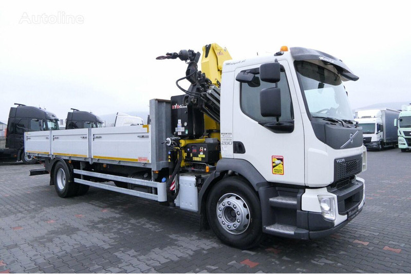 Volvo FE 280 - Camião de caixa aberta/ Plataforma, Caminhão grua: foto 3 Volvo FE 280 - Camião de caixa aberta/ Plataforma, Caminhão grua: foto 3