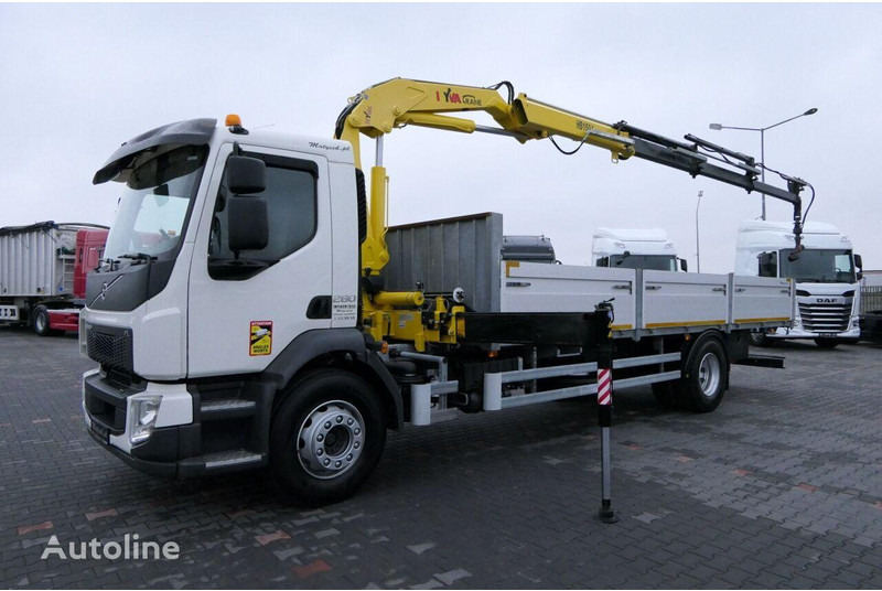 Volvo FE 280 - Camião de caixa aberta/ Plataforma, Caminhão grua: foto 5 Volvo FE 280 - Camião de caixa aberta/ Plataforma, Caminhão grua: foto 5
