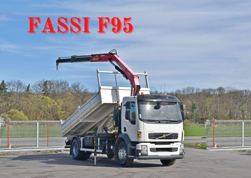Volvo FL 290 KIPPER 4,90m * FASSI F95A.22 + FUNK * TOP - Caminhão basculante, Caminhão grua: foto 1 Volvo FL 290 KIPPER 4,90m * FASSI F95A.22 + FUNK * TOP - Caminhão basculante, Caminhão grua: foto 1