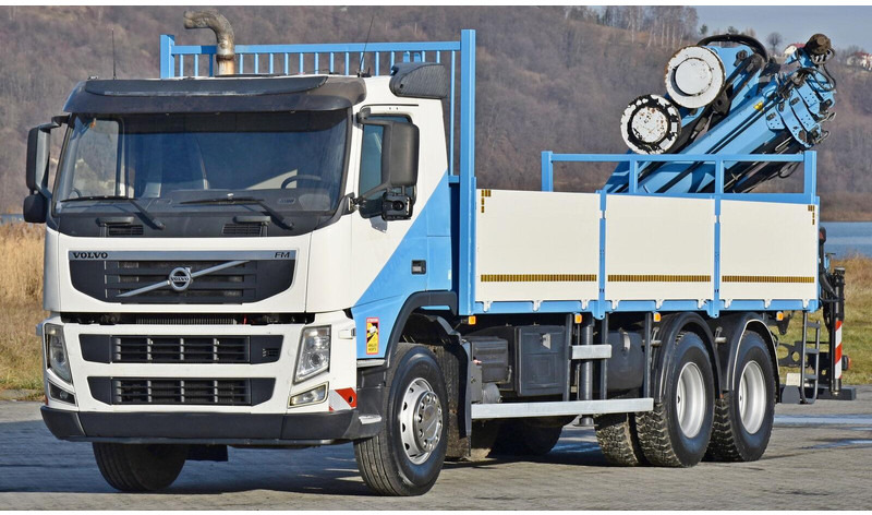 Volvo FM 410 - Camião de caixa aberta/ Plataforma, Caminhão grua: foto 4 Volvo FM 410 - Camião de caixa aberta/ Plataforma, Caminhão grua: foto 4