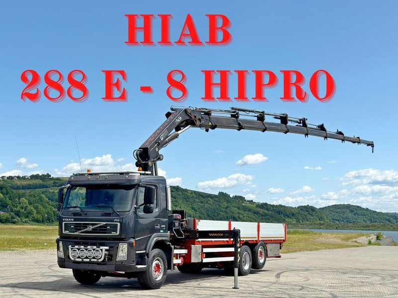 Volvo FM 440 * HIAB 288 E - 8 HIPRO/FUNK * TOPZUSTAND - Camião de caixa aberta/ Plataforma, Caminhão grua: foto 1 Volvo FM 440 * HIAB 288 E - 8 HIPRO/FUNK * TOPZUSTAND - Camião de caixa aberta/ Plataforma, Caminhão grua: foto 1