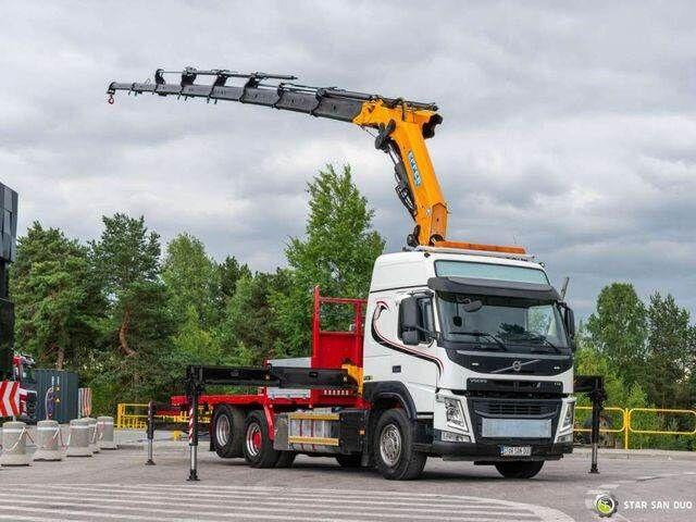 Volvo FM 450 6x2 EFFER 395/8S Euro 6 Crane Winch - Camião de caixa aberta/ Plataforma, Caminhão grua: foto 1 Volvo FM 450 6x2 EFFER 395/8S Euro 6 Crane Winch - Camião de caixa aberta/ Plataforma, Caminhão grua: foto 1