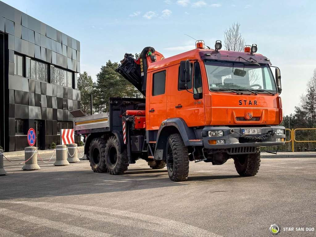MAN STAR 266 MAN 6x6 PALFINGER PK 18001 Crane Kran - Caminhão grua: foto 3 MAN STAR 266 MAN 6x6 PALFINGER PK 18001 Crane Kran - Caminhão grua: foto 3