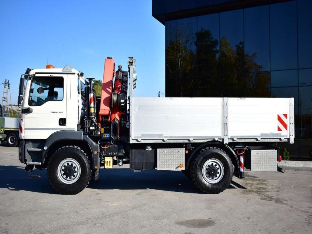 Caminhão grua, Camião de caixa aberta/ Plataforma MAN  TGM 18.340 4x4 PALFINGER PK 18002 CRANE WINCH MAN  TGM 18.340 4x4 PALFINGER PK 18002 CRANE WINCH: foto 6