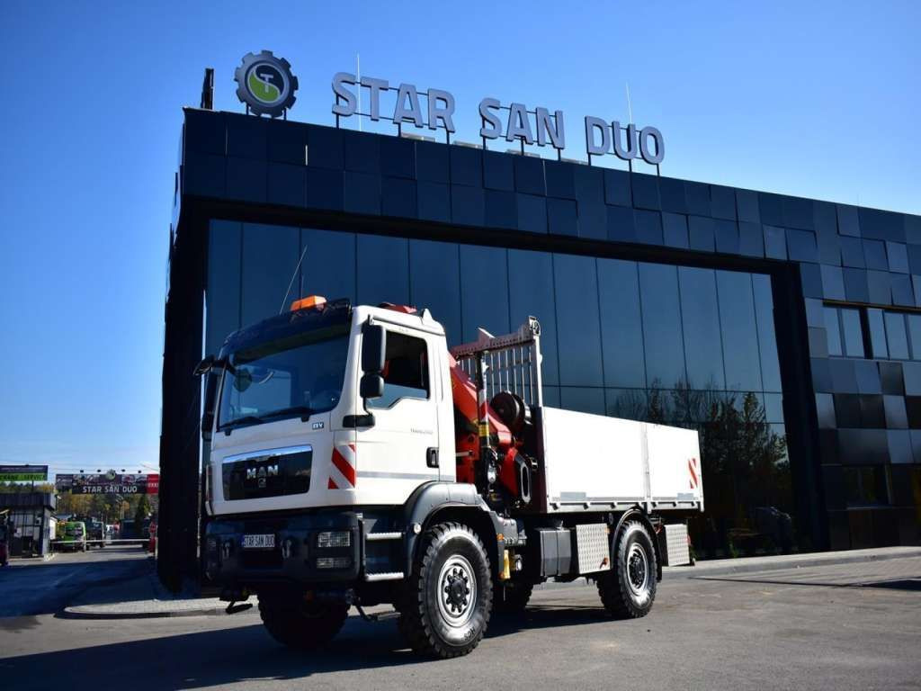 Caminhão grua, Camião de caixa aberta/ Plataforma MAN  TGM 18.340 4x4 PALFINGER PK 18002 CRANE WINCH MAN  TGM 18.340 4x4 PALFINGER PK 18002 CRANE WINCH: foto 10