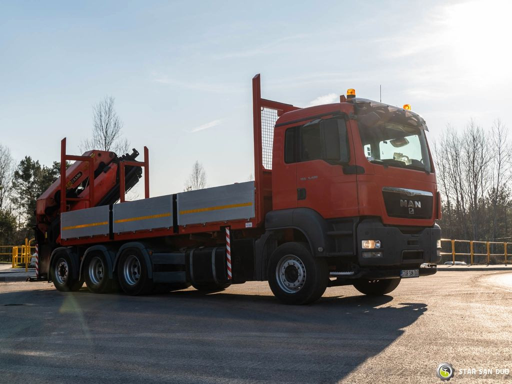 Caminhão grua, Camião de caixa aberta/ Plataforma MAN TGS 35.400 PALFINGER PK 44002 WINCH TRIDEM KRAN: foto 7