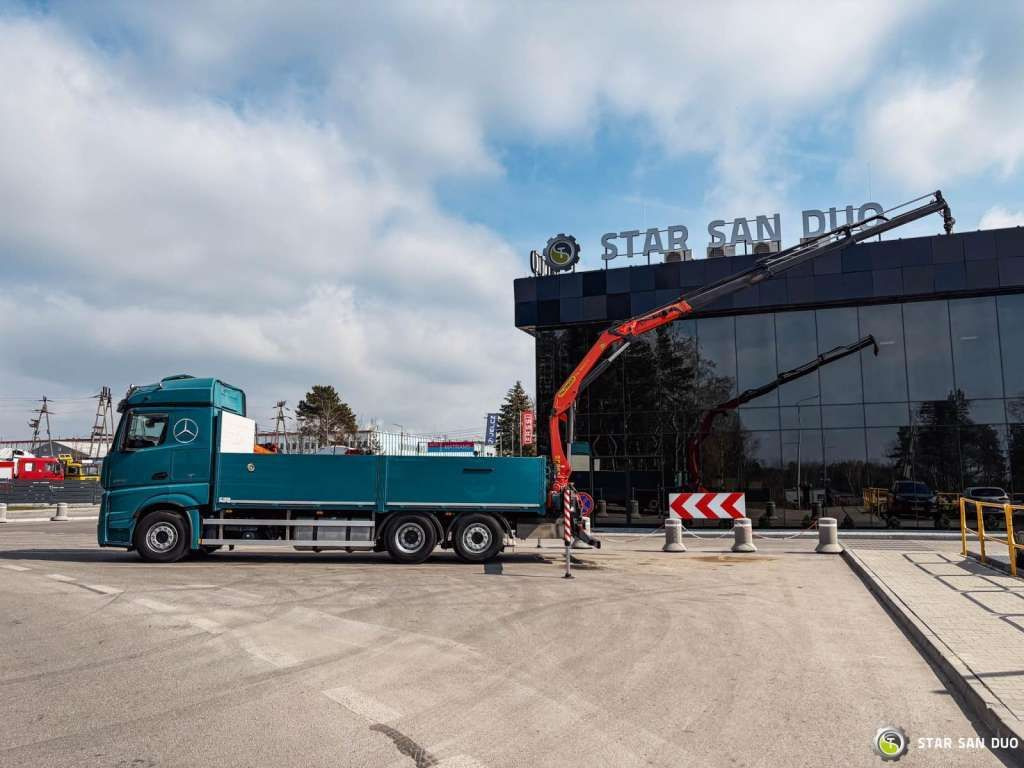 Mercedes-Benz ACTROS 2545 6x2 Palfinger PK 16001 HDS Crane Mercedes-Benz ACTROS 2545 6x2 Palfinger PK 16001 HDS Crane - Caminhão grua, Camião de caixa aberta/ Plataforma: foto 2 Mercedes-Benz ACTROS 2545 6x2 Palfinger PK 16001 HDS Crane Mercedes-Benz ACTROS 2545 6x2 Palfinger PK 16001 HDS Crane - Caminhão grua, Camião de caixa aberta/ Plataforma: foto 2